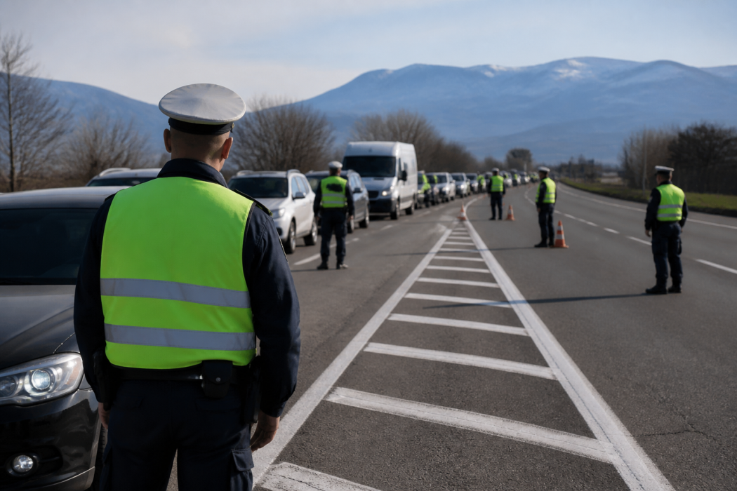 Над 230 полицаи спират Подбалканския път I-6 край Пловдив
