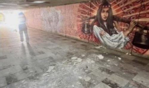 Почистване на подлез в Пловдив след сигнал за опасност