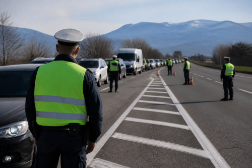 Над 230 полицаи спират Подбалканския път I-6 край Пловдив