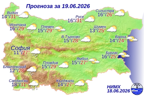 Ето какво ще бъде времето днес