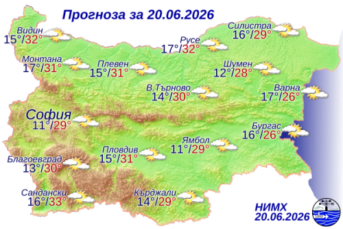 Ето какво ще бъде времето днес