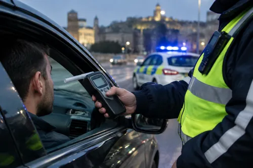 Полицията в Пловдив хвана шофьор с 2,7 промила