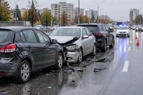 Верижна катастрофа на бул. „Източен“ в Пловдив затрудни трафика