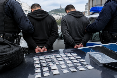 Полицията в Пловдив задържа двама братя с 40 пакетчета фентанил