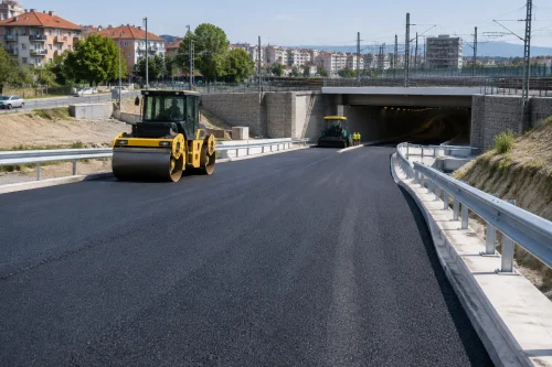 Асфалтираха новата връзка от Кючук Париж към тунела под гарата