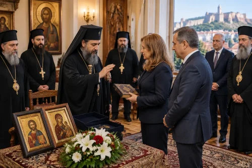 Илияна Йотова посети митрополит Николай в Пловдив