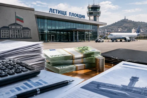 Летище Пловдив трупа 1,3 млн. евро дългове, шефът взима над 10 000 евро