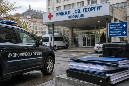 Отведоха за разпит декана на МУ-Пловдив при акция в „Св. Георги“