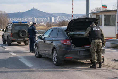 Военна полиция пое проверка на военен с дрога в Пловдив