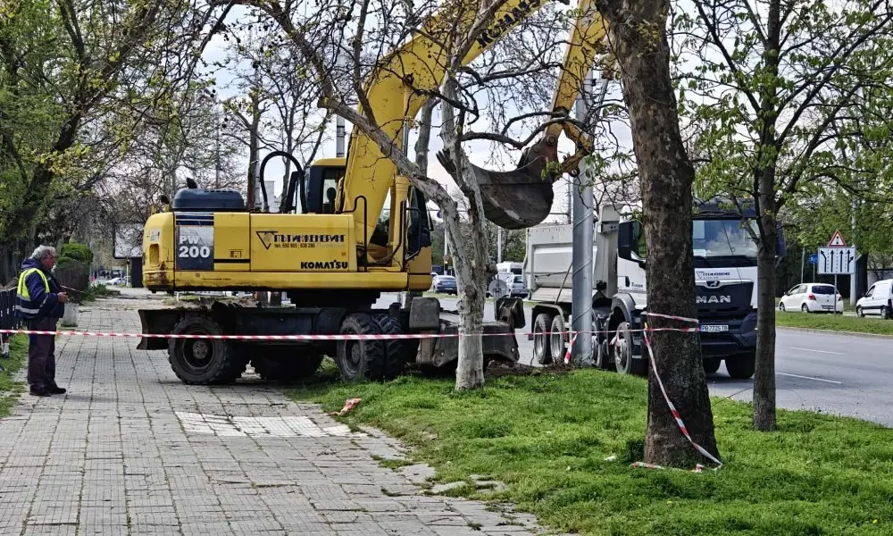 Изграждат над 40 паркоместа по основен пловдивски булевард