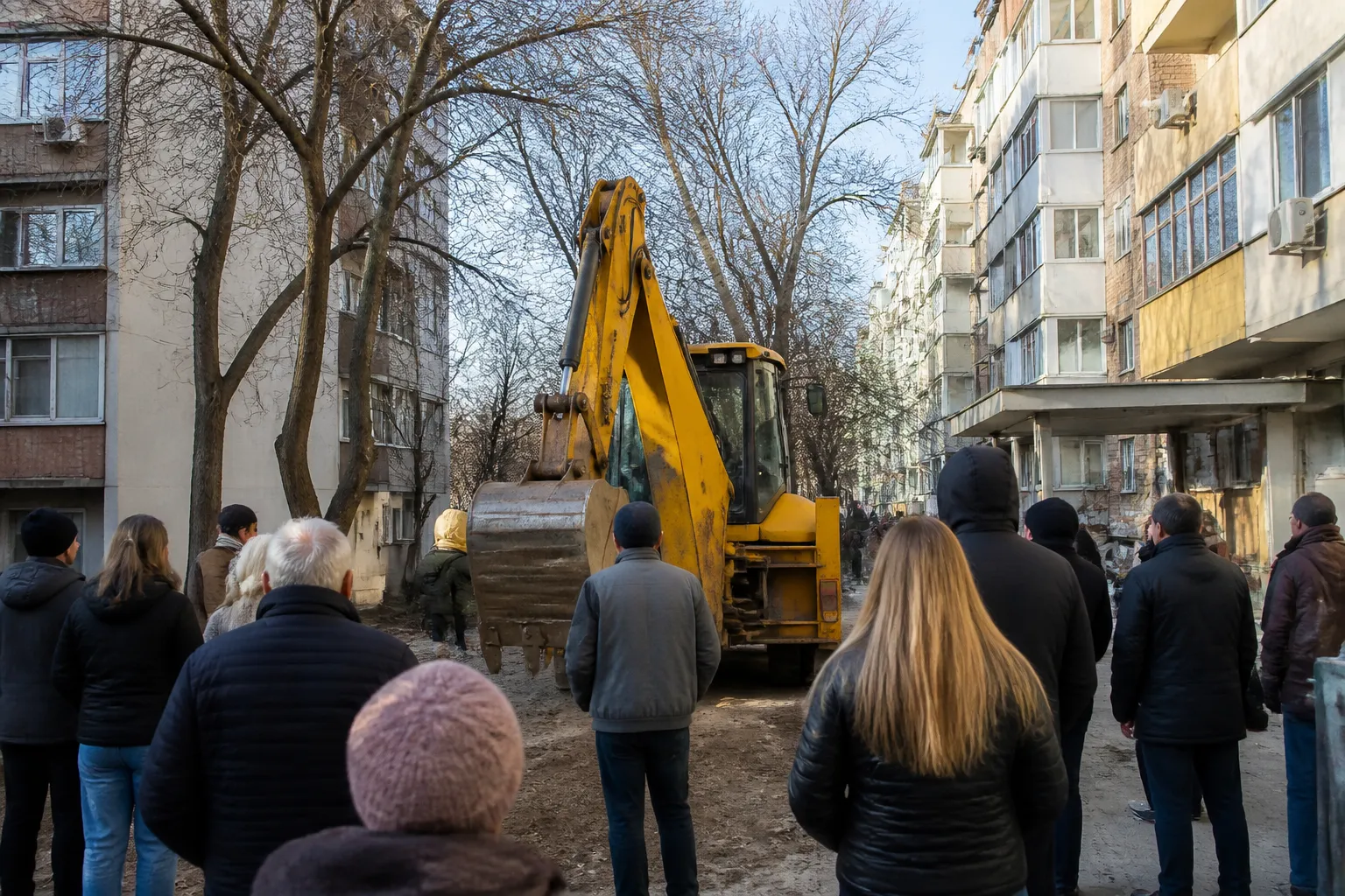 Багер влезе между блокове на „Марица-юг“ и предизвика протест