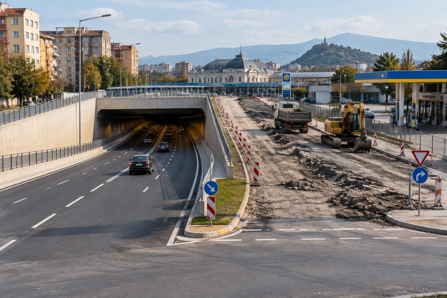Пловдив разширява изхода на тунела към Кючук Париж