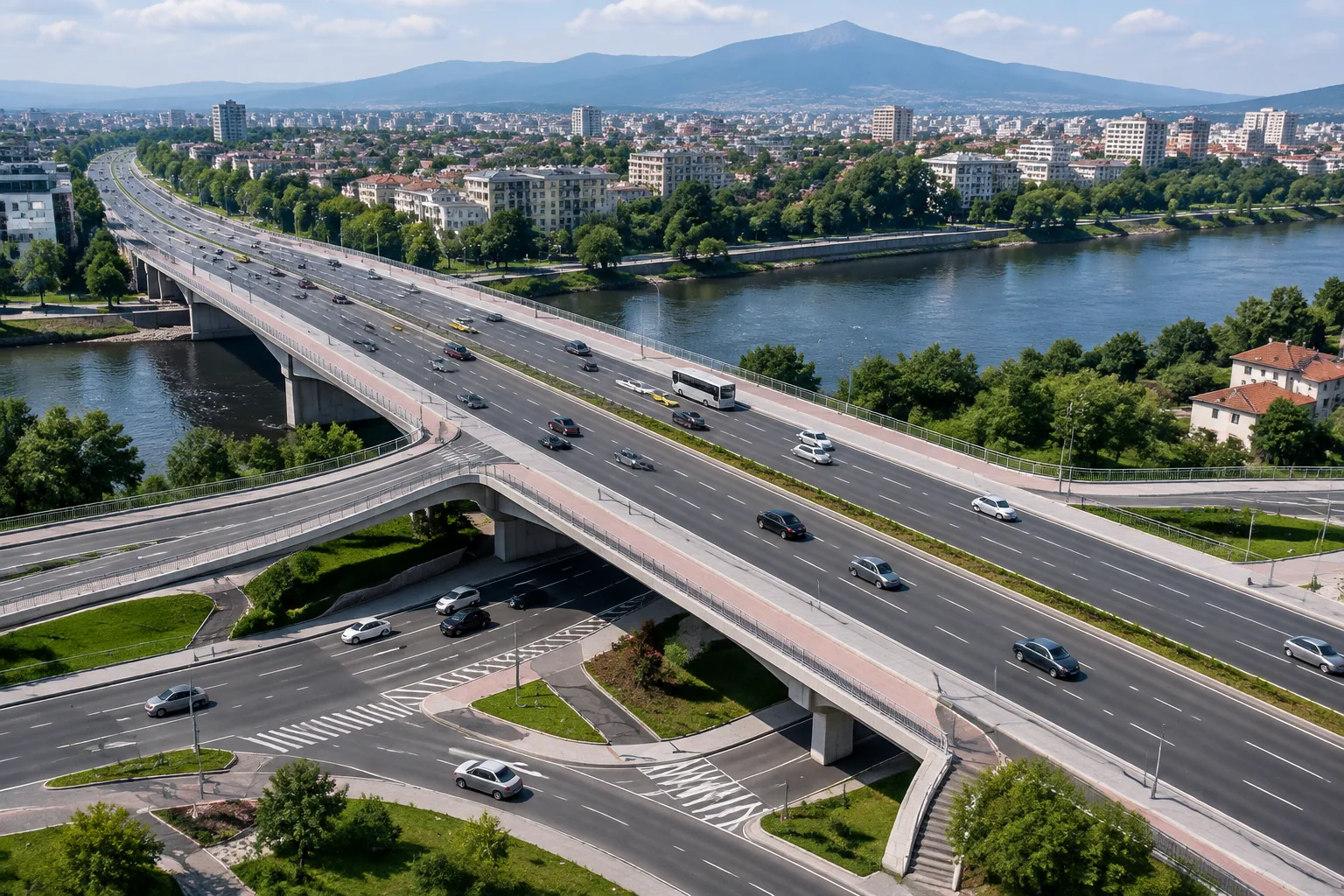 Пловдив сменя „колелото“ с двуетажно кръстовище за мост