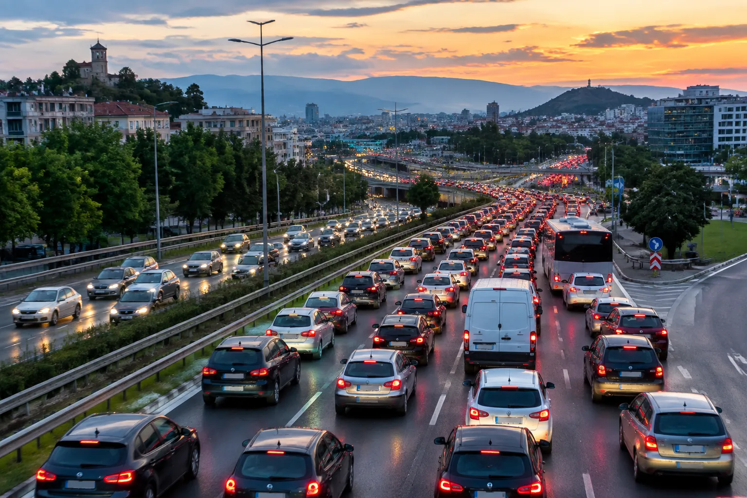 Тапите в Пловдив: 4 възела и 2 булеварда, които блокират трафика