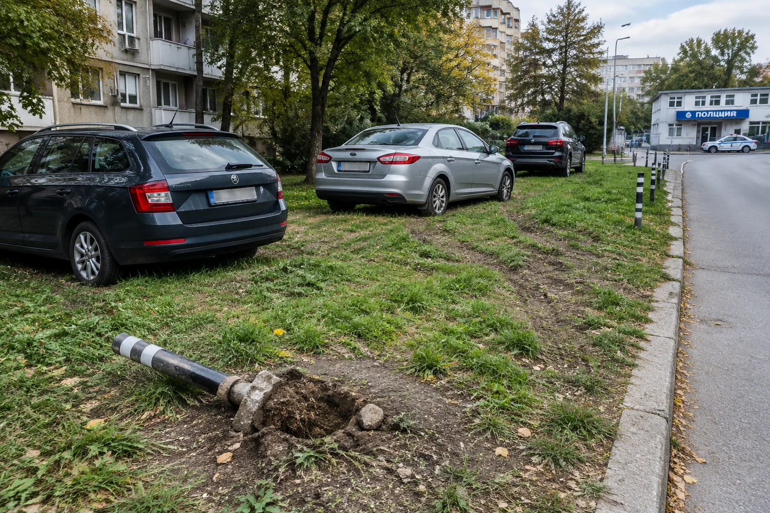 Жители на Пловдив искат проверка за паркиране в зелени площи