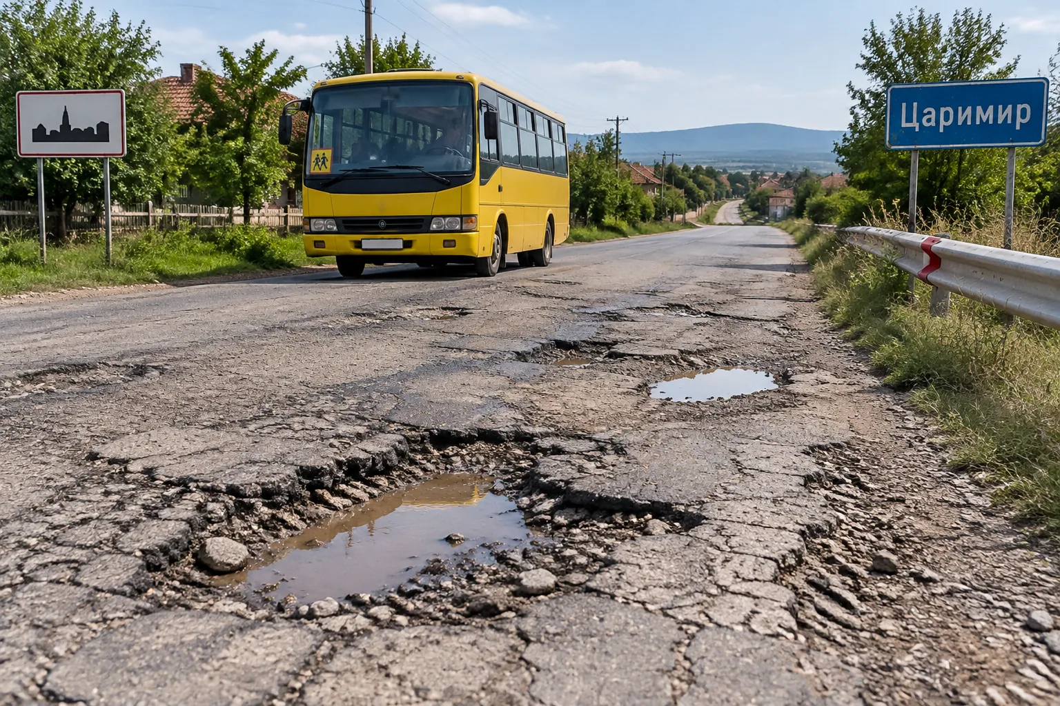 Жители на Царимир искат ремонт на път за 2,2 млн. евро