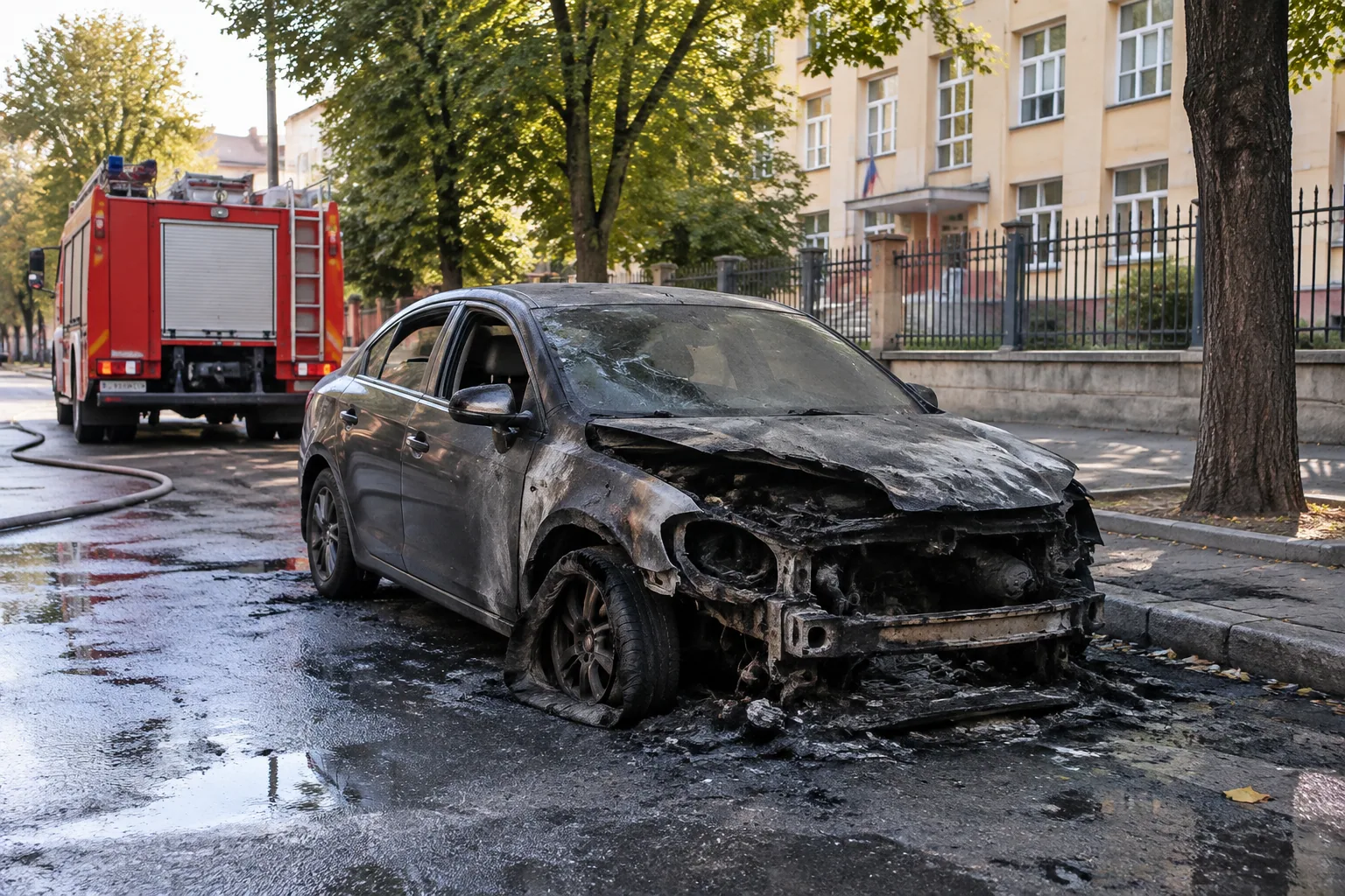 Пожарната: Гърмежите в Пловдив са от спукани гуми