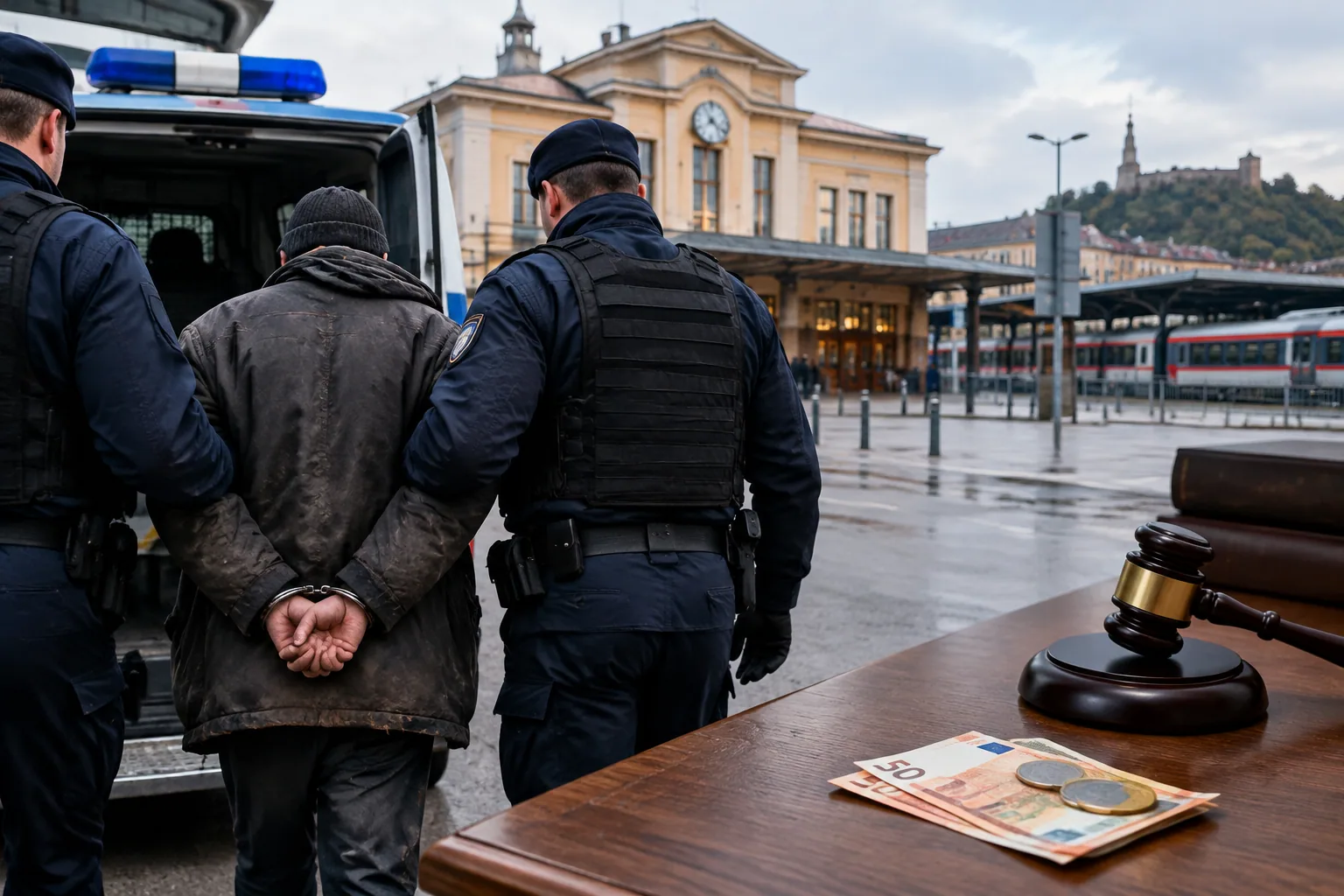 Съд в Пловдив глоби бездомник за заплахи към полицаи