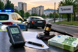 Шофьор в Пловдив плаща над 3000 евро след алкохолна проба