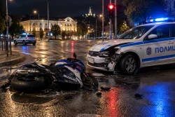 МВР: Моторист в Пловдив мина на три червени и удари патрулка