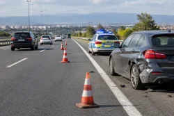 Авария ограничи дясната лента на Северната тангента при км 11